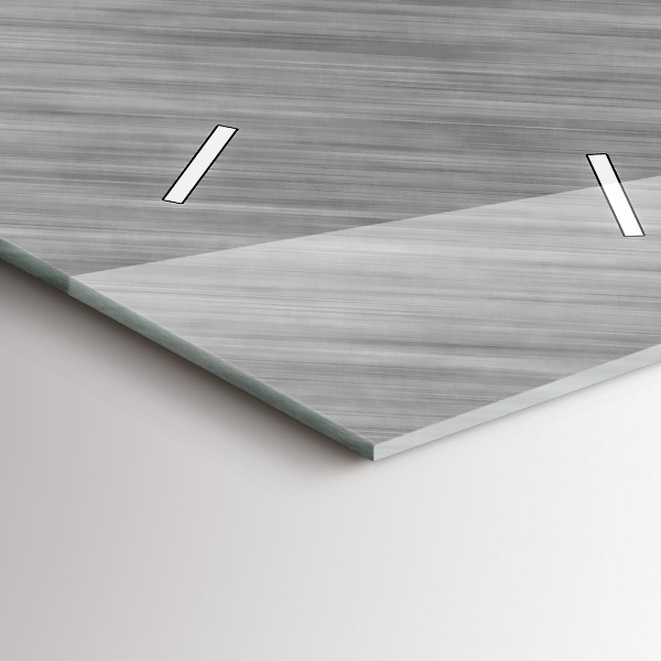 Vertikale Uhr mit motiv Metallwand