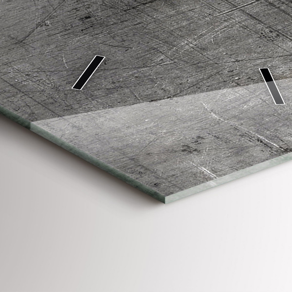 Vertikale Uhr Metallwand