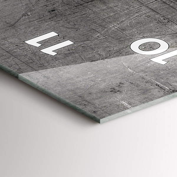 Vertikale Uhr Metallwand