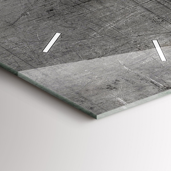 Vertikale Uhr Metallwand