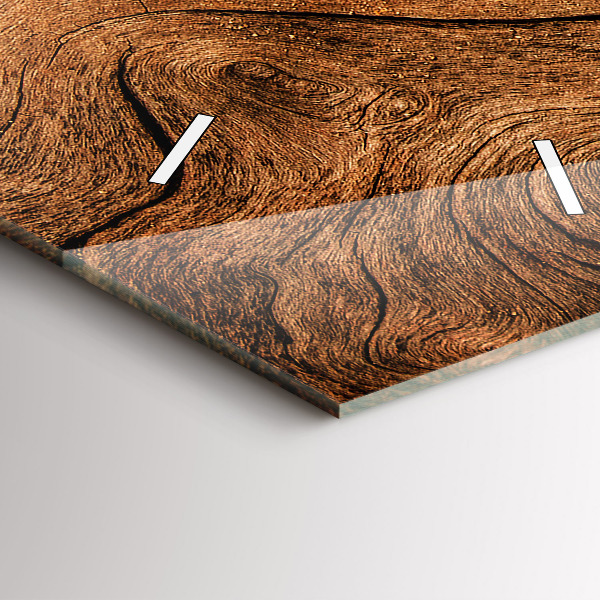 Vertikale Uhr mit motiv Altes Holz