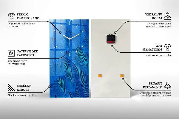 Vertikale Uhr mit motiv Strand-Accessoires