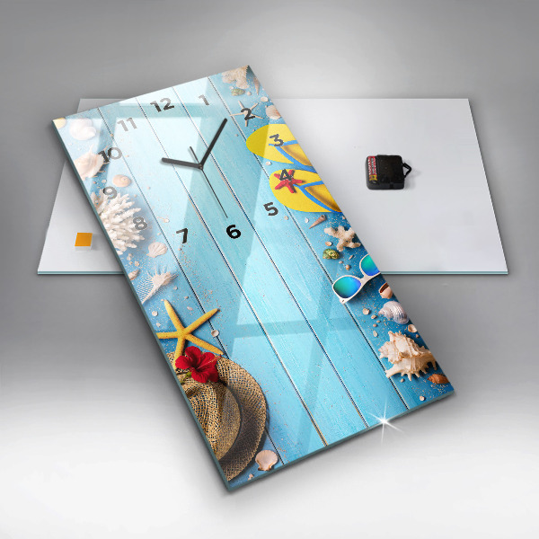 Vertikale Uhr mit motiv Strand-Accessoires