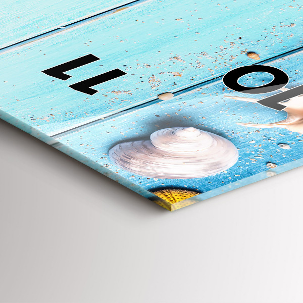 Vertikale Uhr mit motiv Strand-Accessoires