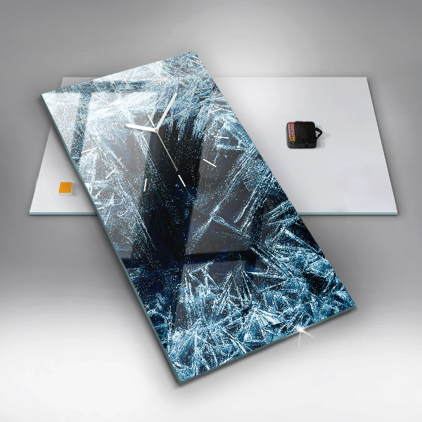 Vertikale Uhr mit motiv Gefrorene Wand