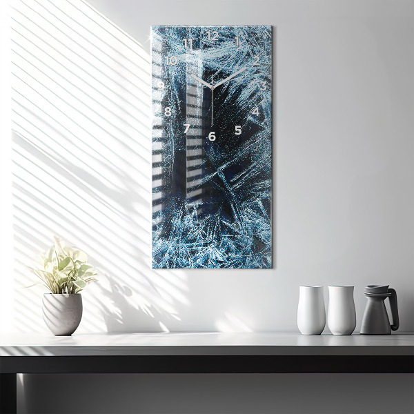 Vertikale Uhr mit motiv Gefrorene Wand