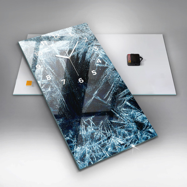 Vertikale Uhr mit motiv Gefrorene Wand