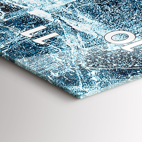 Vertikale Uhr mit motiv Gefrorene Wand