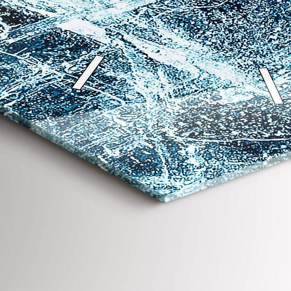 Vertikale Uhr mit motiv Gefrorene Wand