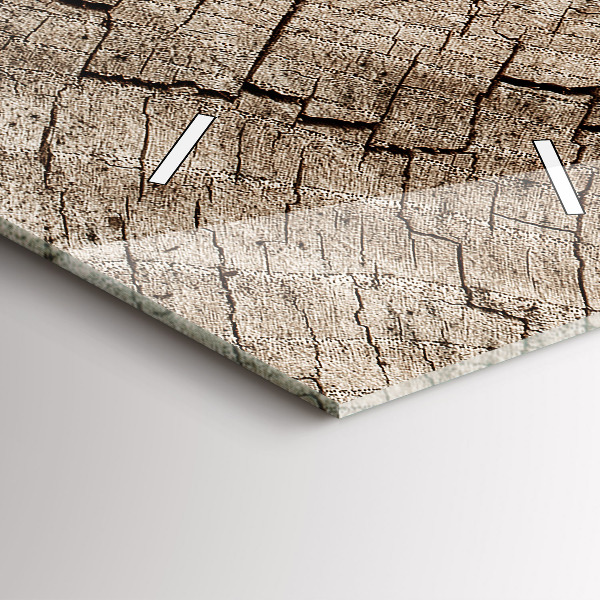 Vertikale Uhr Alter Holzstamm