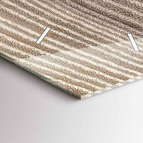 Vertikale Uhr mit motiv Baumstamm