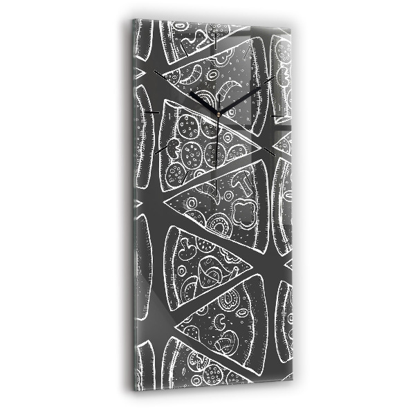 Vertikale Uhr Bemalte Pizza