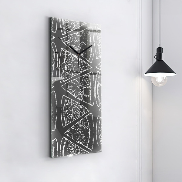 Vertikale Uhr Bemalte Pizza