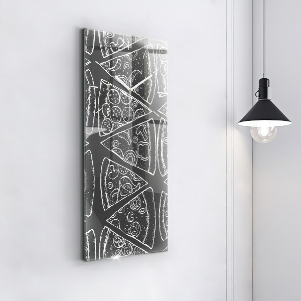 Vertikale Uhr Bemalte Pizza