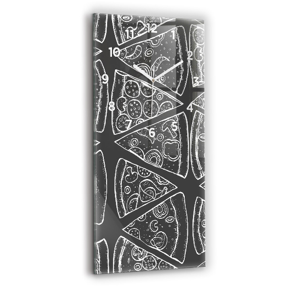 Vertikale Uhr Bemalte Pizza