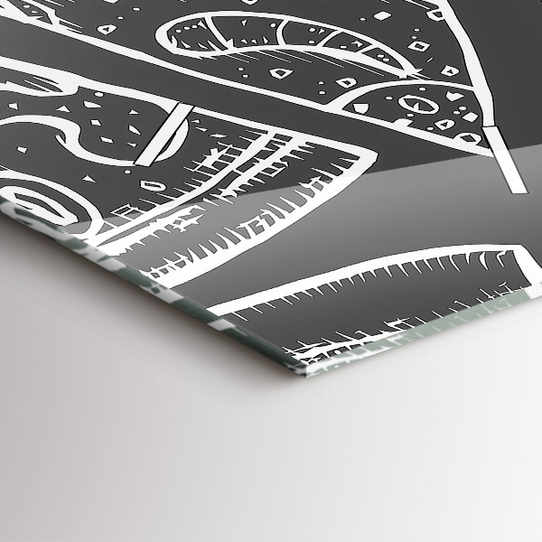 Vertikale Uhr Bemalte Pizza