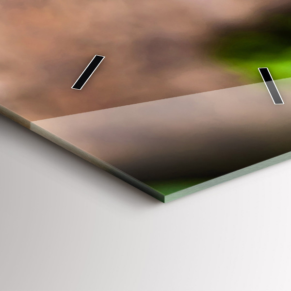 Vertikale Uhr mit motiv Basilikumblätter