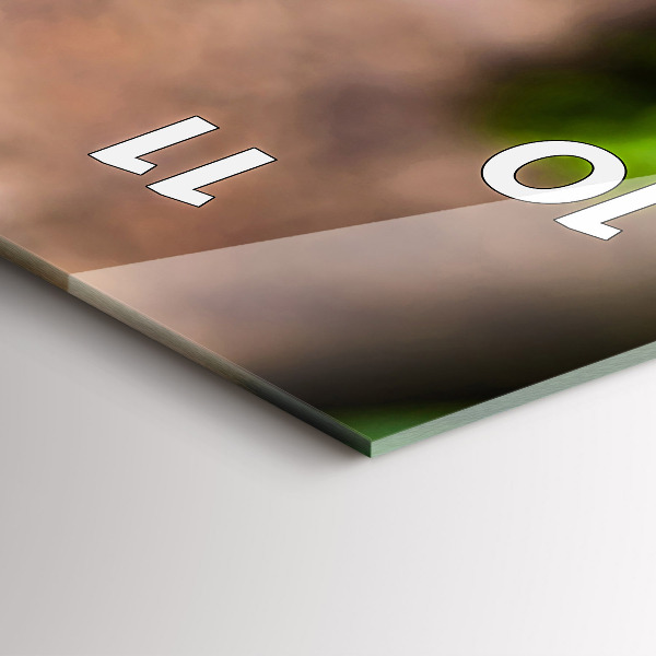 Vertikale Uhr mit motiv Basilikumblätter