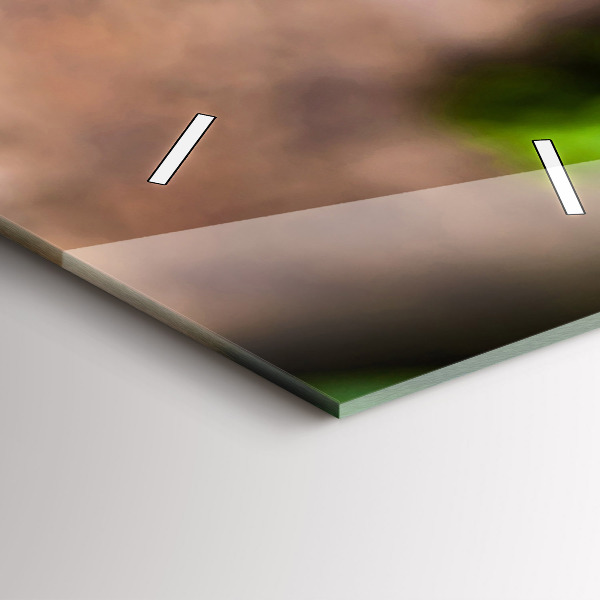 Vertikale Uhr mit motiv Basilikumblätter