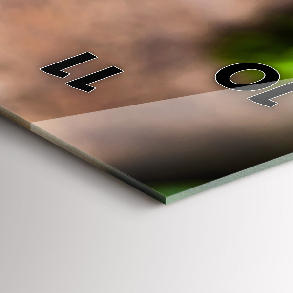 Vertikale Uhr mit motiv Basilikumblätter