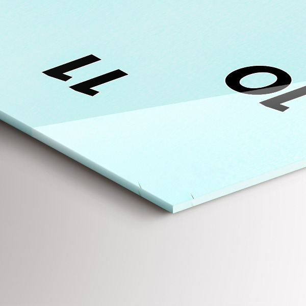 Vertikale Uhr mit motiv Grüne Palmen