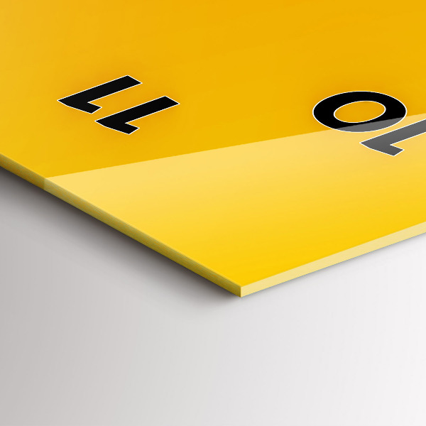 Vertikale Uhr Orange