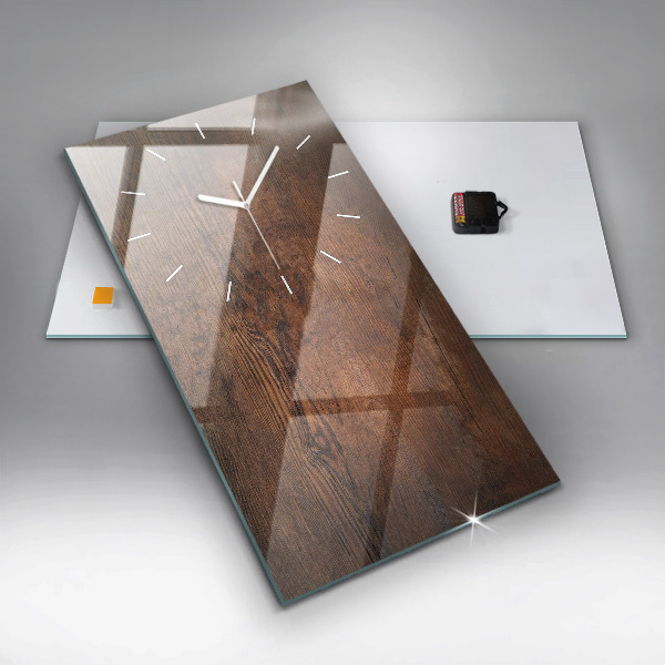 Vertikale Uhr Altes Holz