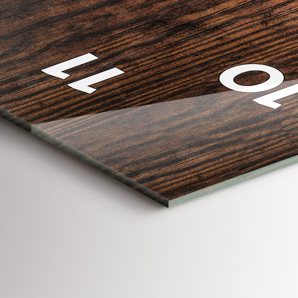 Vertikale Uhr Altes Holz