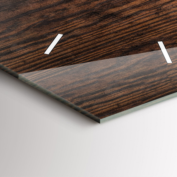 Vertikale Uhr Altes Holz