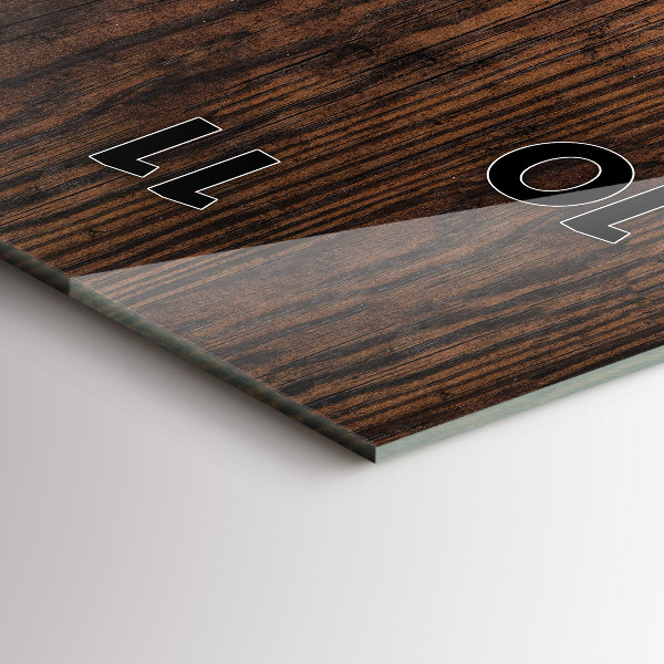 Vertikale Uhr Altes Holz