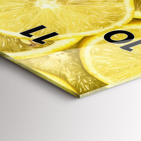 Vertikale Uhr Zitronenscheiben