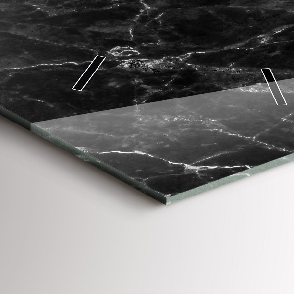 Vertikale Uhr Dunkler Marmor