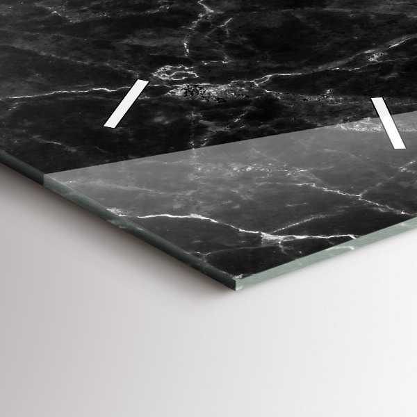 Vertikale Uhr Dunkler Marmor