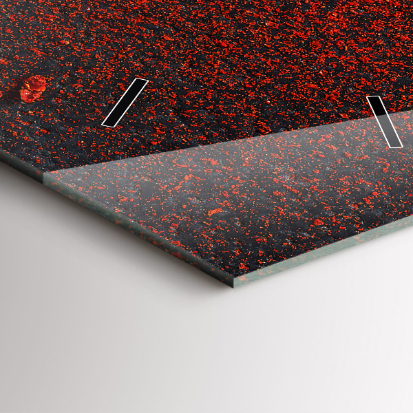 Vertikale Uhr Scharfe rote Paprika