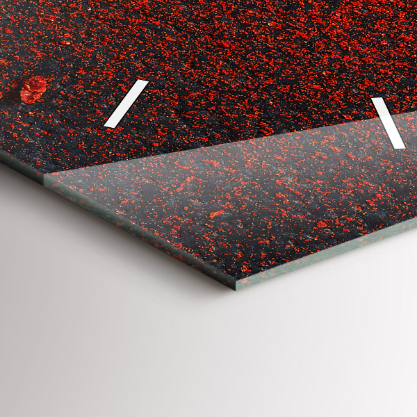 Vertikale Uhr Scharfe rote Paprika