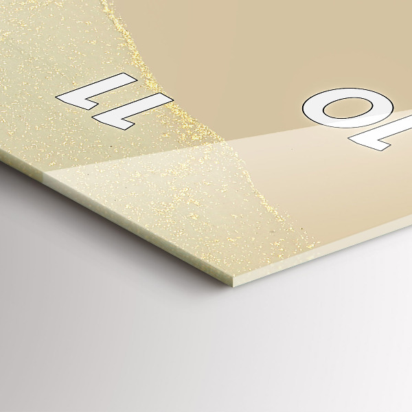 Vertikale Uhr mit motiv Farbige Abstraktion