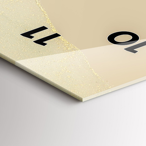 Vertikale Uhr mit motiv Farbige Abstraktion