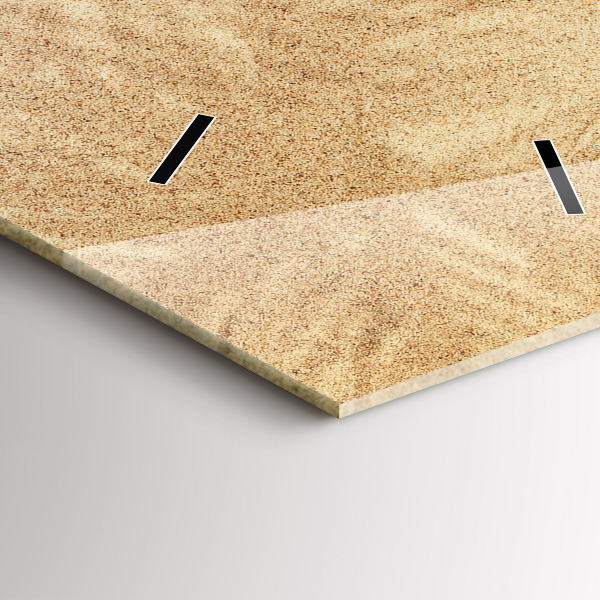 Vertikale Uhr mit motiv Goldfarbene Abstraktion