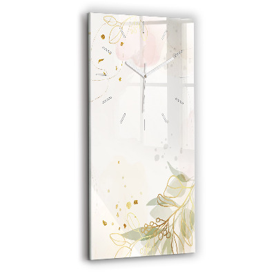 Vertikale Uhr mit motiv Pastell abstrakt