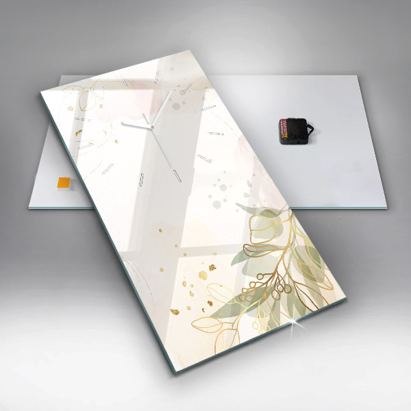 Vertikale Uhr mit motiv Pastell abstrakt