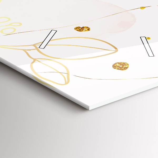 Vertikale Uhr mit motiv Pastell abstrakt