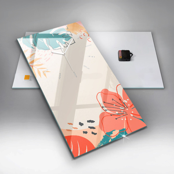 Vertikale Uhr Hawaiianische Pflanzen