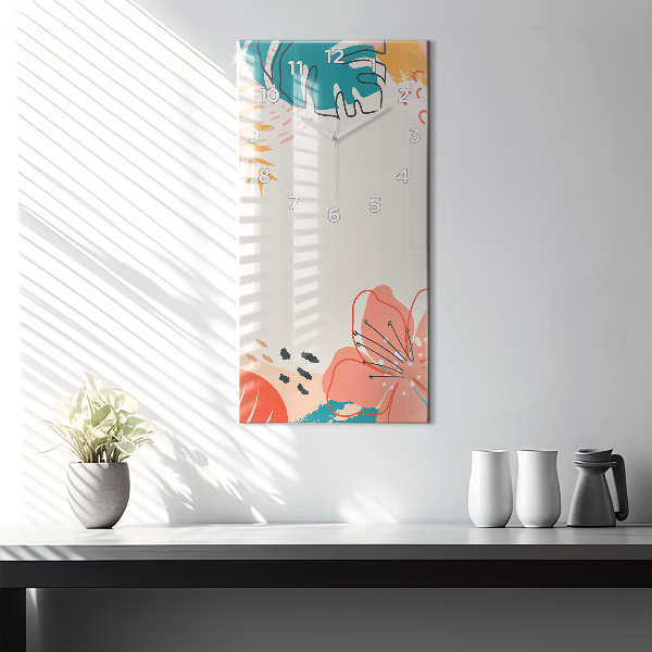 Vertikale Uhr Hawaiianische Pflanzen