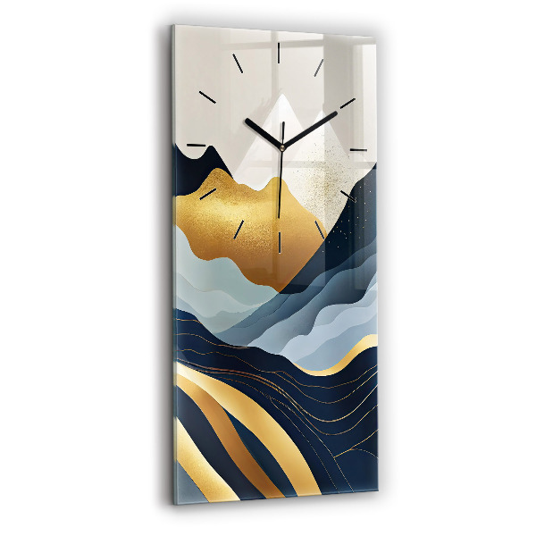 Vertikale Uhr mit motiv Abstrakte Berge