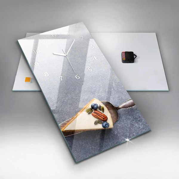 Vertikale Uhr Ein Stück Kuchen