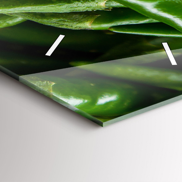 Vertikale Uhr mit motiv Grüner Pfeffer