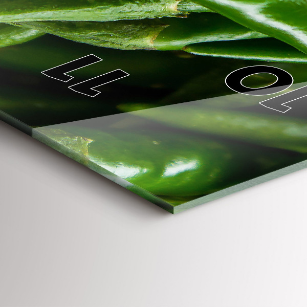 Vertikale Uhr mit motiv Grüner Pfeffer