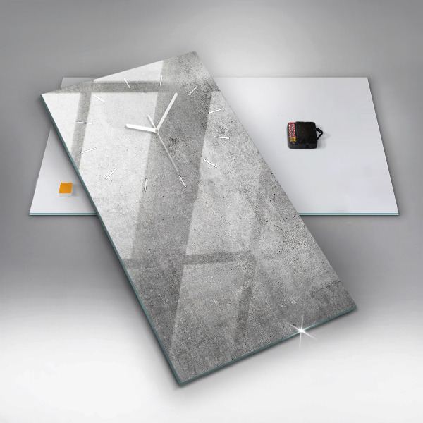 Vertikale Uhr Rohe Wand