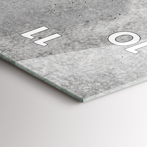 Vertikale Uhr Rohe Wand