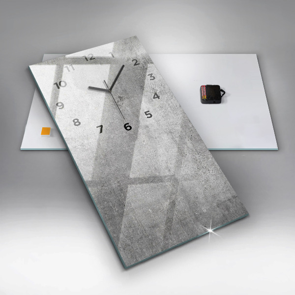 Vertikale Uhr Rohe Wand